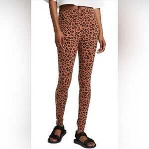 Wild Fable Leopard Print High-Rise Leggings Brown Size S NWT